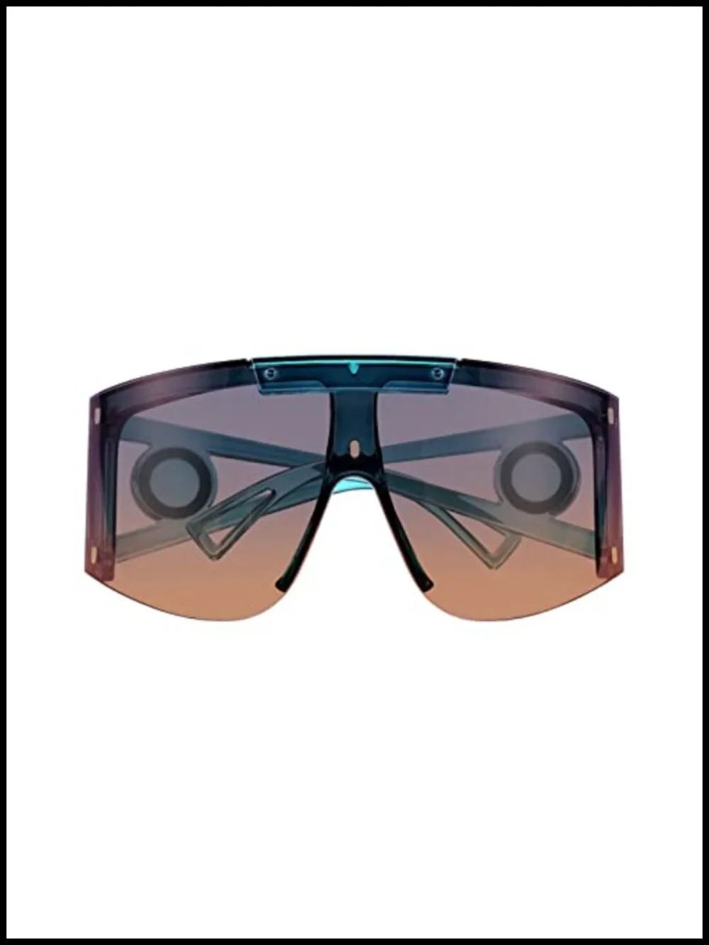 Wrap Shield Sunglasses for Cycling Driving UV400 Protection Oversized Unisex